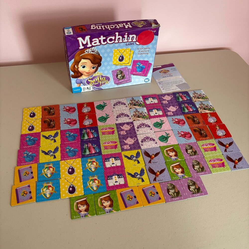 Sofia the First Matching Game Disney Junior 100% Complete